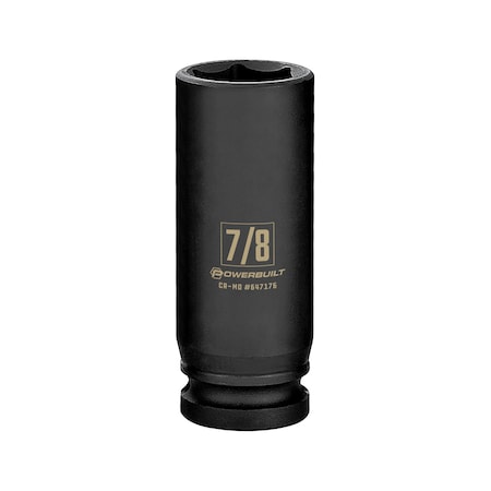 Powerbuilt 1/2" Drive 7/8" Deep Impact Socket 647176